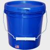 1 Gallon Bucket Pail with Lid & Metal Handle Polyethylene Plastic 65Mil (HDPE) Food Safe BPA Free Multi Purpose Container TearTab Top Premium Quality FDA Compliant (Blue) view 1