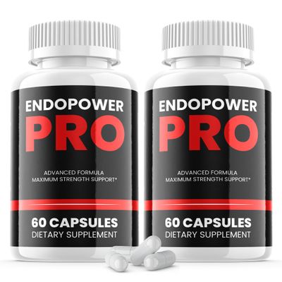 (2 Pack) Endopower Pro Pills - Official Formula - Endopower Pro Capsules, Endo Power Pro Advanced Strength Formula, Overall Wellness Support Maximum Pro Vitamin Supplement EndoPowerPro (120 Capsules)