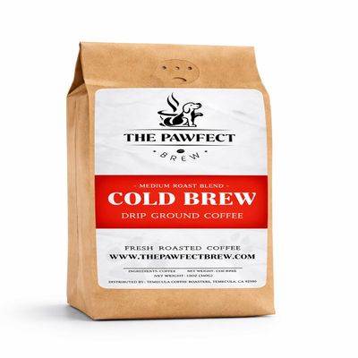 Dog Lovers Coffee Cooper's Cold Brew Medium Roast Ground Coffee 1 LB