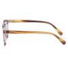 JOVAKIT Round Blue Light Glasses for Women Men Fashion Retro 90s Small Frame Computer Eyeglasses Anti Eyestrain (Striped Tea) view 3