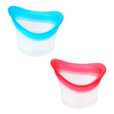 2pcs Eye Wash Cup Eye Wash Bath Kit Silicone Eyes Cleansing Cup for Eyes Rinse Portable eye Care Tool Cleaner for Quick Effective SoothingTired eyes Refresh Clean Dust Makeup Irritants