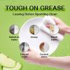 YUCO Dishwasher Detergent Sheets 100 Loads Liquid-Free Dish Soap Cleaner Strips Eco-Friendly No Plastic Dishwasher Pods Detergent Use in Dishwasher or Sink Leaving Dishes Sparkling Clean (Apple) view 2
