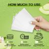 YUCO Dishwasher Detergent Sheets 100 Loads Liquid-Free Dish Soap Cleaner Strips Eco-Friendly No Plastic Dishwasher Pods Detergent Use in Dishwasher or Sink Leaving Dishes Sparkling Clean (Apple) view 3