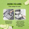 YUCO Dishwasher Detergent Sheets 100 Loads Liquid-Free Dish Soap Cleaner Strips Eco-Friendly No Plastic Dishwasher Pods Detergent Use in Dishwasher or Sink Leaving Dishes Sparkling Clean (Apple) view 4