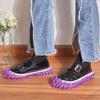 CREATCABIN 2Pcs Mop Slippers Shoes Cover Dust Duster Reusable Microfiber Duster Mops Washable Foot Socks Hair Cleaners Sweeping Floor Cleaning Shoes Cover for House Bathroom Kitchen Purple 9 x 4 Inch view 4