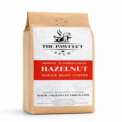 Dog Lovers Coffee Hazelnut Medium Roast Ground Coffee 1 LB