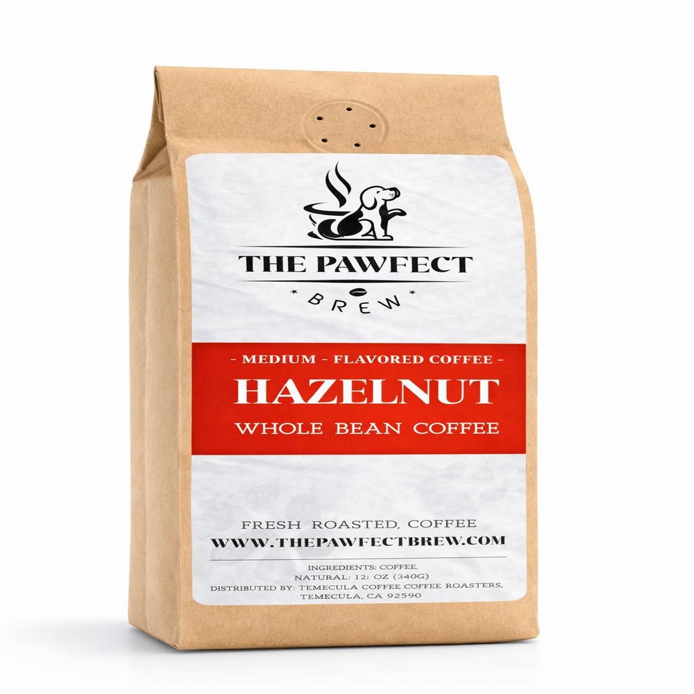 Dog Lovers Coffee Hazelnut Medium Roast Ground Coffee 1 LB