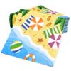 100 Nautical Beach Cocktail Beverage Napkins Disposable Paper Seashell Umbrella Sand Dessert Napkin Summer Tropical Coastal Birthday Party Supplies view 4