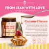 From Jean with Love Caramel Dessert Sauce All-Natural, Handcrafted with Locally Sourced Ingredients, Rich & Creamy Caramel Flavor, No Preservatives, Perfect for Ice Cream, Pancakes & More 10 oz Jar view 2