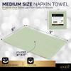 100 Pack Sage Green Beverage Napkins, Big Party Pack, 2 Ply, Ideal for Wedding, Party, Birthday, Dinner, Lunch, Cocktails. (5 x 5) by Amcrate view 2