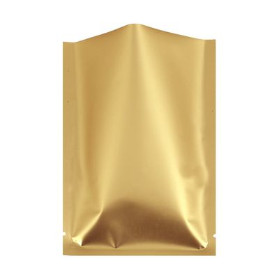 Double-Sided Matte Gold Aluminum Foil Open Fill Heat Seal Bags for Small Business, Home Use, Food Storage, Beauty Packing Travel Sample Pack, Blind Bag Creation (200, 2.76 inch x 3.94 inch)