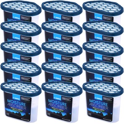 ZARPAX Moisture Absorber Activated Charcoal 10.5 oz/300g | Removes Moisture, Damp, Humidity & Odors | Odor Absorber | Moisture Trap for Bathroom, Closet, Kitchen & Small Spaces | Set of 15