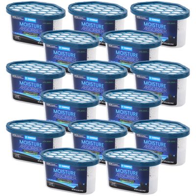 ZARPAX Moisture Absorber Activated Charcoal 6.5 oz/185g | Removes Moisture, Damp, Humidity & Odors | Odor Absorber | Moisture Trap for Bathroom, Closet, Kitchen & Small Spaces | Set of 15
