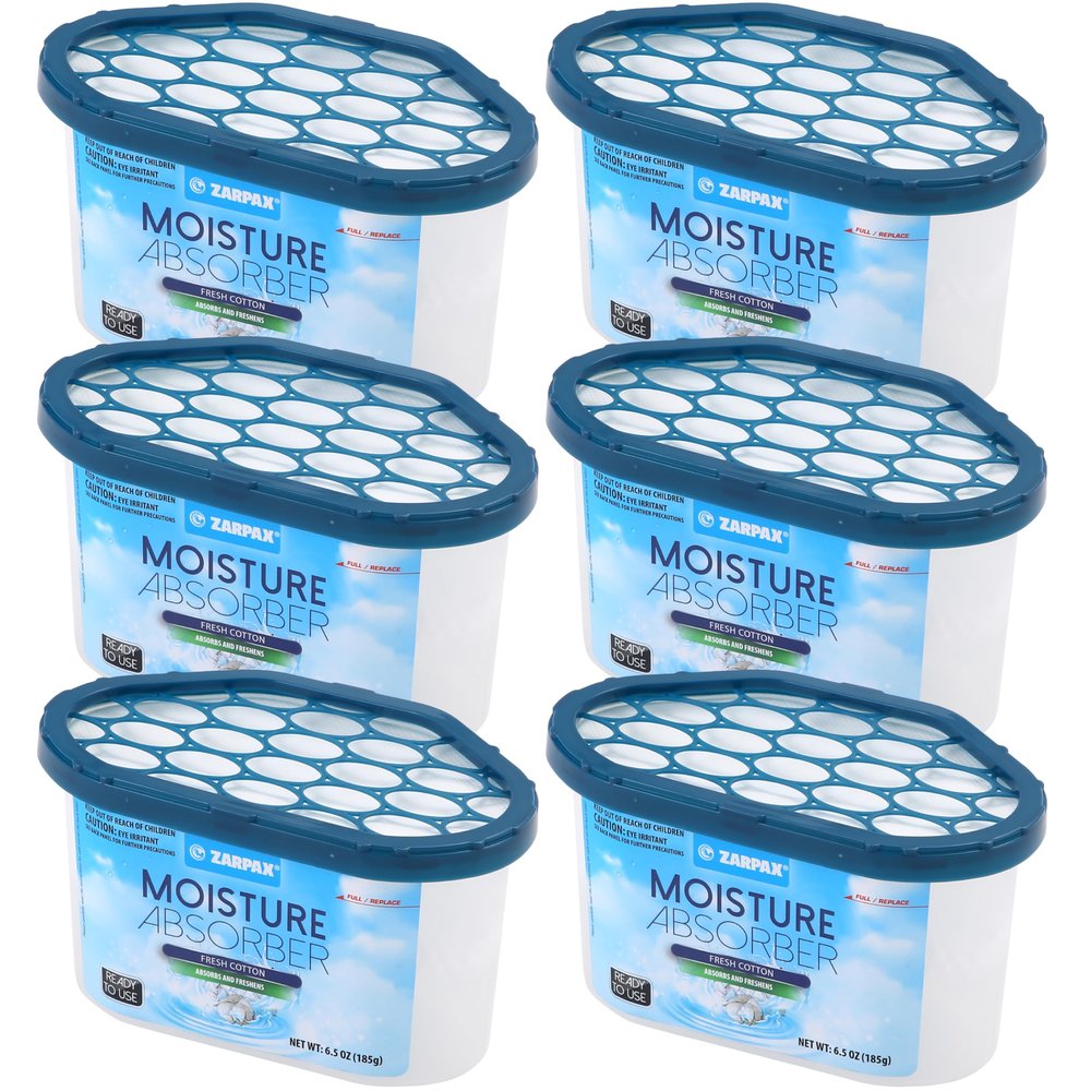 ZARPAX Moisture Absorber Fresh Cotton 6.5 oz - Set of 6