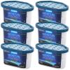 ZARPAX Moisture Absorber Activated Charcoal 6.5 oz/185g | Removes Moisture, Damp, Humidity & Odors | Odor Absorber | Moisture Trap for Bathroom, Closet, Kitchen & Small Spaces | Set of 6 view 1