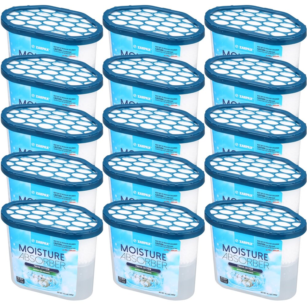 ZARPAX Moisture Absorber Fresh Cotton 10.5 oz - Set of 15