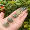 GAF TREASURES Wholesale Prehnite with Rutile Tumbled Stones, Polished Natural Prehnite with Rutile Gemstone, Prehnite with Rutile Polished Rocks (Prehnite with Rutile, 5 Pound) view 4