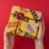 Multicolor Pizza Pattern Thick Wrapping Paper Rolls - 1 Rolls 58 Inch X 23 Inch Happy Birthday Wrapping Paper Kids Wrapping Paper Rolls Boy Gift Wrap Paper(Print-01,58"x 23") view 2
