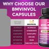 BMVINVOL Inositol Supplement - Myo-Inositol and D-Chiro Inositol Ideal 40:1 Ratio - Plus Berberine, Cinnamon, Ashwagandha + 5 More - 90 Capsules view 4