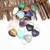 Crystal Heart Lock Shape Pendant Chakra Stone Quartz Necklace Healing Reiki Gift view 2