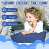 inqigi Wedge Pillow for Kids,Memory Foam for Back,Legs & Knees, Relaxation and Comfort, Soft and Breathable, Dot Texture Pillow for Reading Watching TV Gaming Sleeping, Fit for Sofa Floor Room view 2