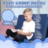 inqigi Wedge Pillow for Kids,Memory Foam for Back,Legs & Knees, Relaxation and Comfort, Soft and Breathable, Dot Texture Pillow for Reading Watching TV Gaming Sleeping, Fit for Sofa Floor Room view 3
