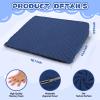 inqigi Wedge Pillow for Kids,Memory Foam for Back,Legs & Knees, Relaxation and Comfort, Soft and Breathable, Dot Texture Pillow for Reading Watching TV Gaming Sleeping, Fit for Sofa Floor Room view 4