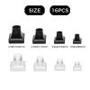 16PCS High Heel Protectors,Non-Slip Heel Covers for Grass,Heel Repair Caps for Outdoor Weddings, Heel Stoppers for Stop Sinking at Grass/Gravel, Heel Cover Replacement Tip Caps for Bricks and Cracks view 3