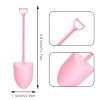 100PCS Mini Shovel Spoons for Desserts, Shovels Pudding Yogurt Spoons for Family or Party Cute Disposable Plastic Dessert (Pink) view 2