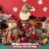 Christmas Gift Doll Bags, Christmas Gift Bags Zipper Design, 3D Doll Decoration Gift Bag, Santa Snowman Deer Doll Storage Bag, Christmas Zipper Bags (12pcs) view 2