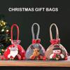 Christmas Gift Doll Bags, Christmas Gift Bags Zipper Design, 3D Doll Decoration Gift Bag, Santa Snowman Deer Doll Storage Bag, Christmas Zipper Bags (12pcs) view 3