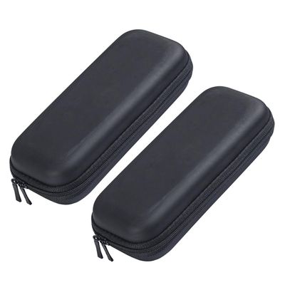 2 Pieces Cigar Case Cigar Box Portable Cigar Bag Cigar Storage Case Box Cigar Storage Bag Cigar Holder Cigar Container Holds 6 Cigars, Black