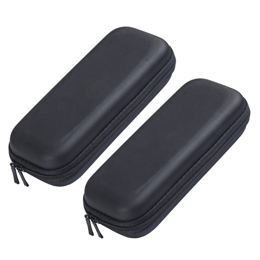 2 Pieces Cigar Case Cigar Box Portable Cigar Bag Cigar Storage Case Box Cigar Storage Bag Cigar Holder Cigar Container Holds 6 Cigars, Black