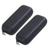 2 Pieces Cigar Case Cigar Box Portable Cigar Bag Cigar Storage Case Box Cigar Storage Bag Cigar Holder Cigar Container Holds 6 Cigars, Black view 1