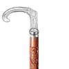 Nickel Vintage Walking Cane Wooden Walking Stick Brass Handle Gift for Men & Women (CDQR) view 3