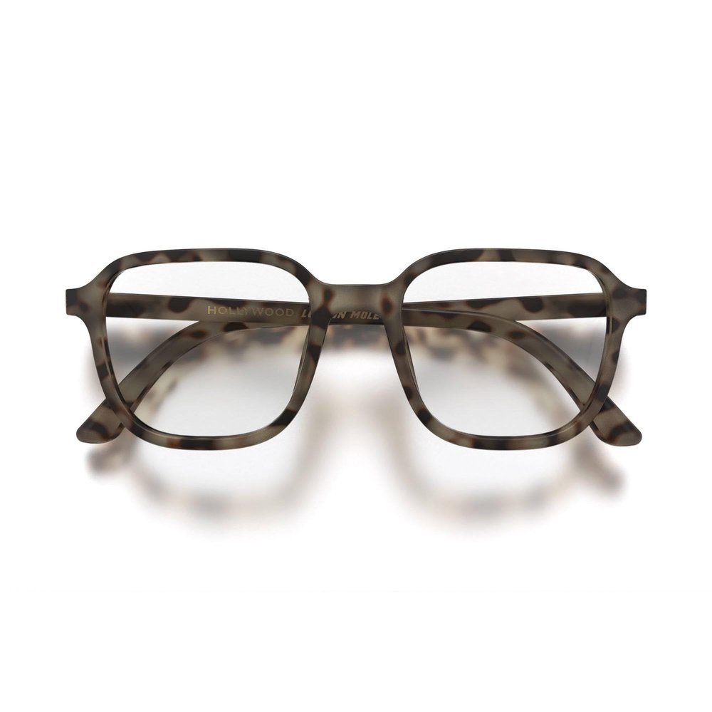 LONDON MOLE Hollywood thin lightweight reading glasses | Sleek square frame | Contemporary minimal style | Men and women