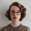 LONDON MOLE Brainy reading glasses | Cool half moon shaped readers | Mens Womens Unisex | Spring hinges view 2