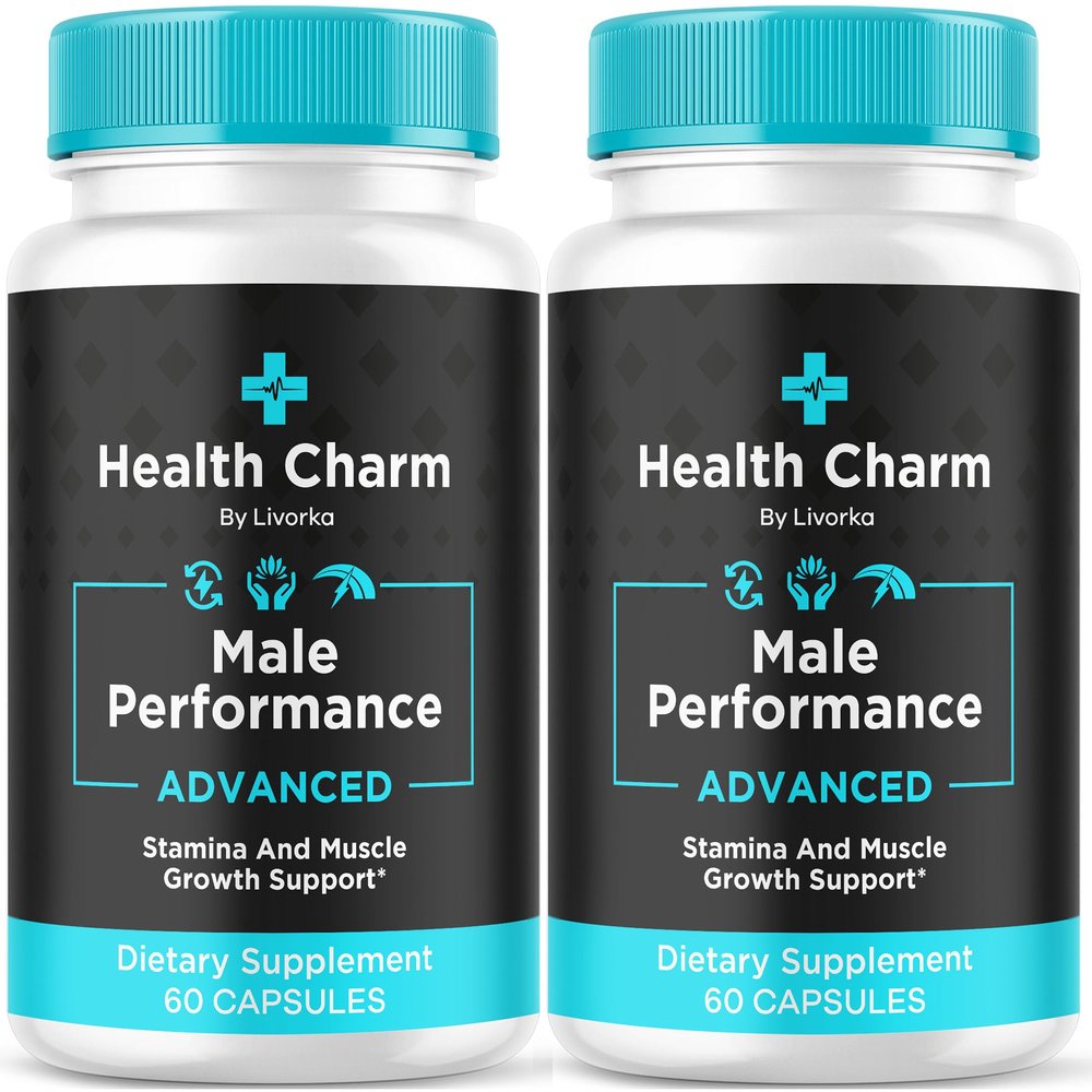 (2 Pack) Health Charm, Health Charm Pills, Health Charm Capsules, Official Health Charm for Men Capsules, Health Charm Supplement Support, HealthCharm All Natural Pastillas, 120 Capsules For 2 Months