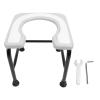 YLHHWVY Portable Commode Chair with Improved Design and Sitz Stool Made of Plastic and Stainless Steel for Bath Elderly Pregnant Women Toilet Use (Gray)(Gray) view 1