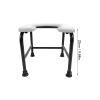 YLHHWVY Portable Commode Chair with Improved Design and Sitz Stool Made of Plastic and Stainless Steel for Bath Elderly Pregnant Women Toilet Use (Gray)(Gray) view 2