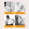 YLHHWVY Portable Commode Chair with Improved Design and Sitz Stool Made of Plastic and Stainless Steel for Bath Elderly Pregnant Women Toilet Use (Gray)(Gray) view 3