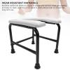 YLHHWVY Portable Commode Chair with Improved Design and Sitz Stool Made of Plastic and Stainless Steel for Bath Elderly Pregnant Women Toilet Use (Gray)(Gray) view 4