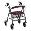 Luarisgur Rollator Walker Seat Cover Accessories Valentines Day Heart Rollator Walker with Seat Protection Cover Washable Soft Fabric Rollator Walker Seat and Backrest Covers for Ladies view 1