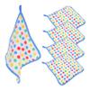 SHOWERORO 5pcs Coral Fleece Kitchen Cleaning Cloths Soft Absorbent Dish Towels Hanging Loops Reusable Washcloths for Home Use for Quick Drying and Efficient Surface Cleaning view 1