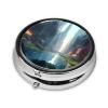 The City On The Waterround Pill Box, 3 Compartment Round Pill Box Organizer, ^Portable Travel Pill Box for Traveling. view 2
