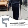 OHPHCALL Walking Cane Handle Grip Bow Style Replacement Parts Plastic Crutch Accessories view 3