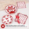 Grencian 96Pcs Crab Birthday Party Decorations, Serve 24 view 4
