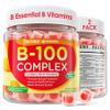 2 Pack Super Vitamin B Complex Gummies - Methylated B Complex for Women & Men, All B Vitamins, Methyl B12, Methylfolate, Vitamin C, Choline, Inositol, PABA for Energy, Brain & Immune, 0g Sugar, Vegan view 1
