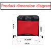 Wheelchair Headrest Neck Support Head Positioning Pillow Headrest for Wheelchair Post Surgery Neck Stabilizer Head Positioner Wheelchair Accessories for Seniors Adults(Red) view 2