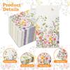 100Pcs Disposable Floral Paper Napkins Decorative Bathroom Napkins Guest Disposable Wild Flower Hand Towels Dinner Party Napkins for Wedding Birthday Party Baby Shower view 3